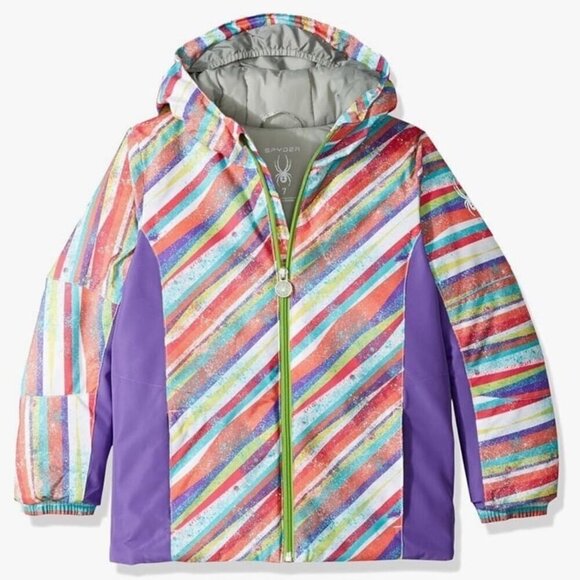 Spyder Bitsy Duffy Puff Snow Jacket 5 - Picture 1 of 10